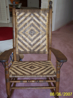 Eugene Brandt chair cane weaver
