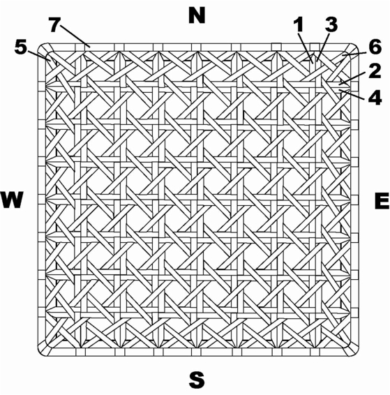 seven step chair caning